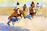 Frederic Remington Pool in the Desert painting